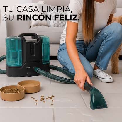 Clean Infinity Limpia tapicerías y líquidos, Pulverizador de agua y accesorio para ventanas.